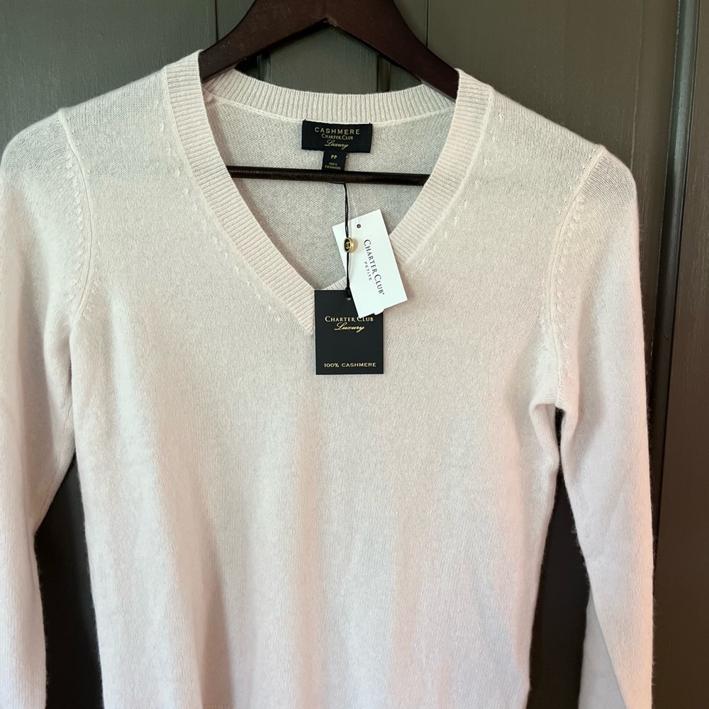 Charter Club Women's soft pink Cashmere Sweater